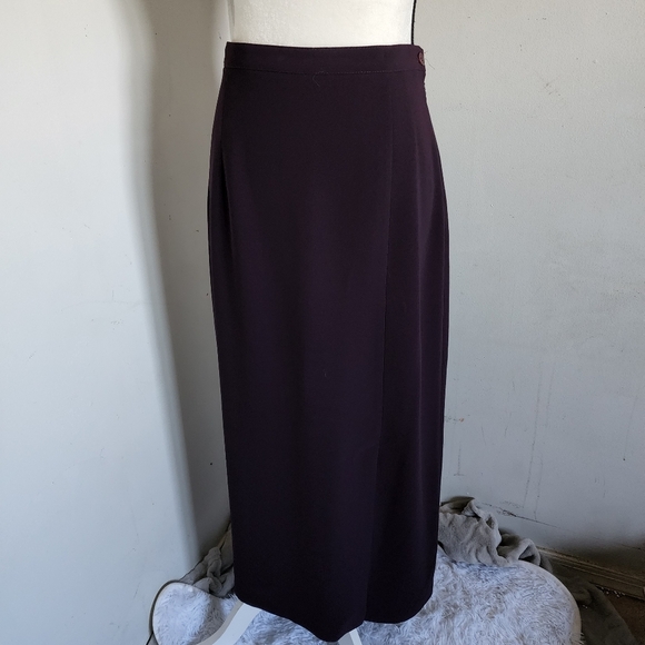 Modern Elements Dark Purple Jewel Tone Maxi Skirt - Picture 1 of 6